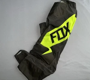 Pantalones Fox 180 Revn Racing Neón/Verde Talla 34 Correa Cintura Ajustable 25763-130 - Imagen 1 de 12