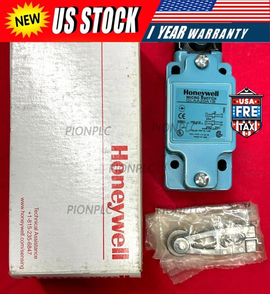 HONEYWELL MICRO SWITCH, GLAA20A1B, 600A, 15VAC, 2NO & 2NC SAME POLARITY - Image 1 of 4