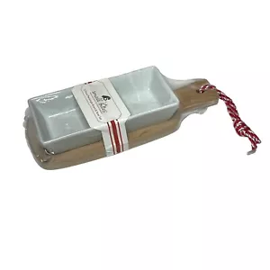 Small Bites Wood Cutting Board & Ceramic Bowl 3-Pc. Set - Picture 1 of 7