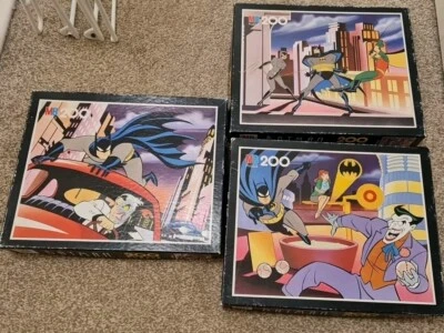 Batman the animated series 3 Jigsaw Puzzle Two Face Joker & Catwomen MiB  - Image 1 of 4