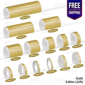 GOLD PIN STRIPE Car Model Motorcycle Decal Line Adhesive TAPE Vinyl Sticker - Picture 1 of 27