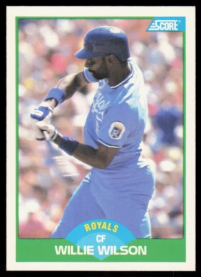 1989 Score 28 Willie Wilson Kansas City Royals - Image 1 of 2