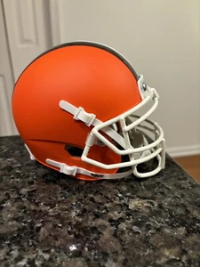 Cleveland Browns Custom Orange Schutt XP Mini Football Helmet - Picture 1 of 4