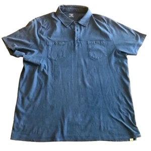 Toad & Co. Horny Toad Polo Shirt Lightweight Casual Soft Cotton Blue Size Men XL - Picture 1 of 8