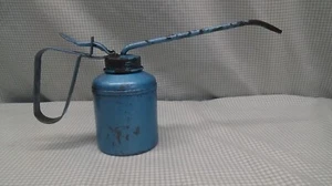 VINTAGE BLUE OIL OILER CAN - Empty - Picture 1 of 12
