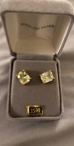 Vintage Ohrringe Ohrstecker Silber Zirkonium mit Box - Bild 1 von 4