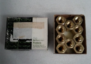 Qty 10 Cajon B-4-A 1/4" FNPT x 1/4" MNPT Brass Adapter - New - Box of 10 - Picture 1 of 6