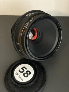 Canon EF BTF Lens Helios 44 58mm T2.1 ANAMORPHIC Amber Rehouse Cine lens mount - Picture 1 of 17