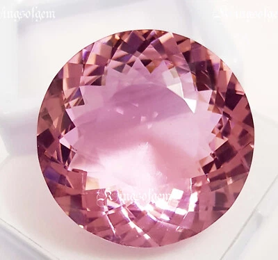 Beautiful 95.50 Ct Rose Quartz Round Shape Loose Gemstone - Image 1 of 4