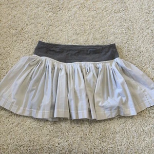 Lululemon Women's Size 4 Gray White Pleated Tennis Golf Workout Skort Skirt - Picture 1 of 12