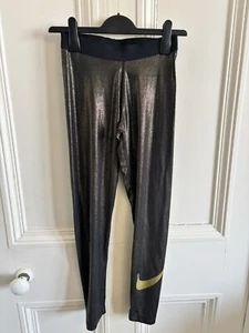 Bougie, Nike Dry Fit Metallic Gold Leggings, Size Medium. NWT. - Picture 1 of 6