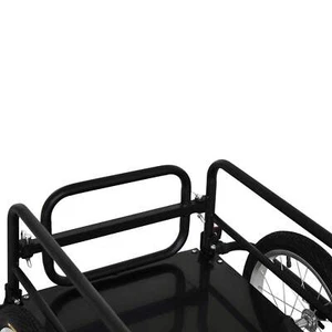 Bike Trailer Cargo Bicycle Storage Carrier with Hitch Steel Frame - Picture 1 of 1