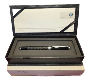 Penna roller BMW in fibra di carbonio nera in scatola originale OEM 2 anni di proprietà - Foto 1 di 6