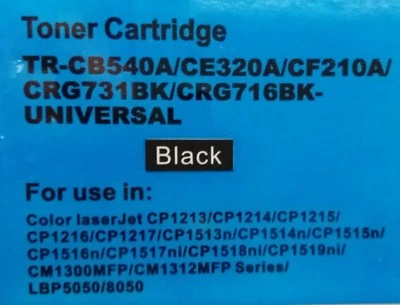 CF210A Black Toner Compatible for HP Laserjet PRO 200,COLOUR M251N/NW,MFP-M276NW - Image 1 of 3