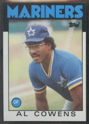 1986 Topps #92 Al Cowens Seattle Mariners - Image 1 of 2