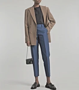 Piazza Sempione Kim Cropped Hose blau Baumwollmischung Gr.42 Neu mit Etikett - Bild 1 von 10