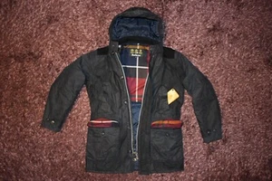 BARBOUR CRIEFF WAX Giacca Uomo Navy Tg M - Foto 1 di 13