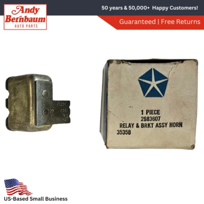 1970 Plymouth Dodge Road Runner B Body Horn Relay & Bracket 2983607 NOS - Image 1 of 4