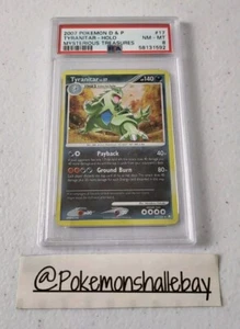 Tyranitar 17/123 - Mysterious Treasures *PSA 8 - NM-MT* Holo Pokemon Card - Picture 1 of 6