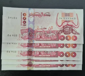 1998 Algeria 1000 Dinars Banknote Currency  - Picture 1 of 2