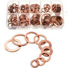 200Pcs Solid Copper Crush Washers Seal Sealing Flat O-Ring Gaskets Assorted Kit