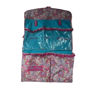 paisley Pink bathroom closet organizer beauty makeup organizer clear pockets - Picture 1 of 11