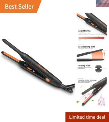 Luxury Mini Hair Straightener with Auto Shut Off - Travel-Friendly Dual Voltage - Image 1 of 4