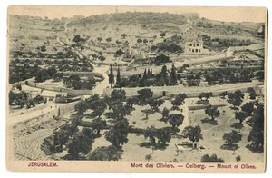 Judaica Palästina alte Postkarte Jerusalem Ölberg - Bild 1 von 2