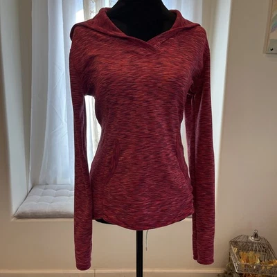 Chaqueta con Capucha Pullover Alta Baja Mandarina Mujer Talla Mediana Rosa Ropa Activa  Foto 1 de 4