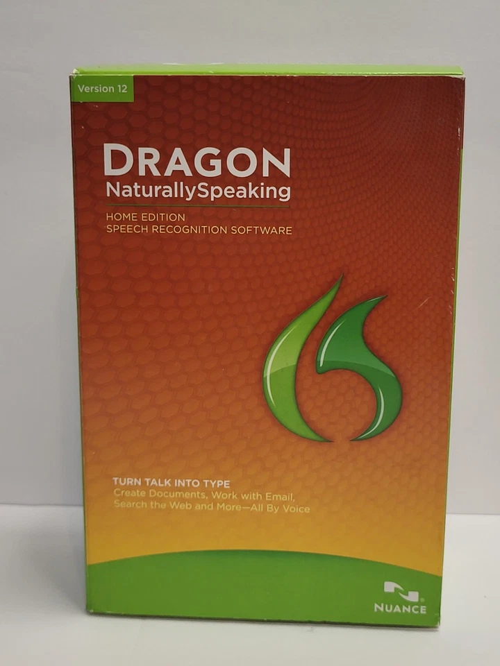 Nuance Dragon Naturally Speaking 12 Home Edition Speech Recognition Software NEW - Image 1 of 4