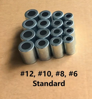 Steel A/C Beadlock Fitting Crimp Ferrules Asst #6 #8 #10 & #12 STANDARD 16pcs - Image 1 of 4