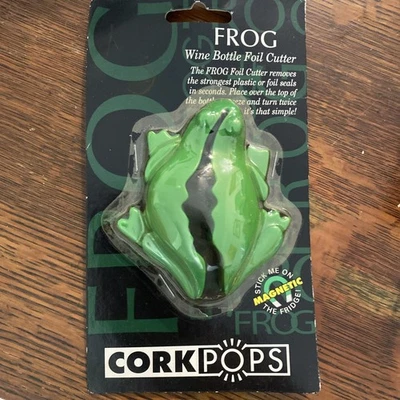 Cortador de papel de rana para botella de vino Cork Pops Foto 1 de 3