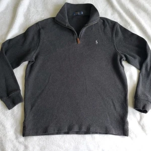 Polo Ralph Lauren Mens Sweater Medium Long Sleeve 1/4 Zip Pullover Gray Casual - Picture 1 of 9
