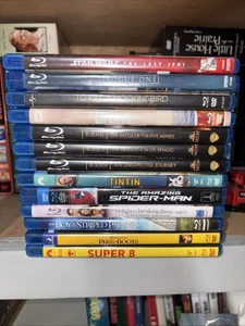 Family Movie Night Blu Ray Bundle 13 Movies Inc Hobbit Star Wars Spider Man - Imagen 1 de 1
