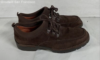 Aerosoles Brown Suede Square Toe Lace Up Low Top Oxford Womens Shoes Size 6 - Image 1 of 4