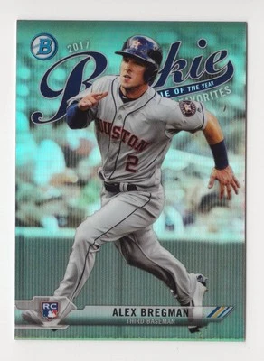 2017 Bowman Chrome Alex Bregman #ROYF-3 Rookie Of The Year Favorites Rookie Card - Image 1 of 2