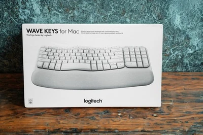 Logitech Wave Keys For Mac Ergonomic Wireless Keyboard NEW - Image 1 of 4