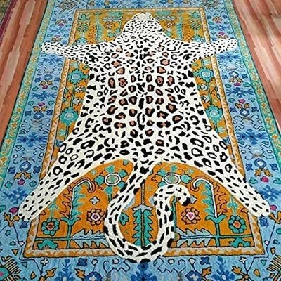 New Octavia Leopard rug Animal rug wool area rug carpet  4X6 5X8 6X9 8X10 9X12 - Image 1 of 3