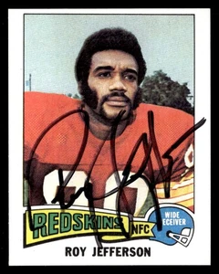 Tarjeta autógrafa firmada personalizada estilo Roy Jefferson 1975 Washington Redskins - Imagen 1 de 2