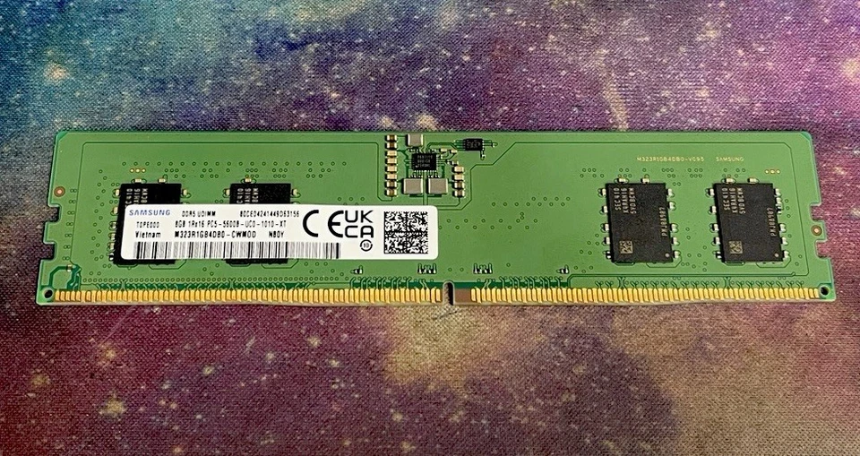 Samsung 8GB DDR5-5600B DIMM M323R1GB4DB0-CWM Desktop Memory RAM, New Clean Pull - Image 1 of 1