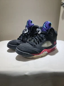 Nike Air Jordan 5 V Top Retro 3 CZ1786 001 Talla 8 Rojo Fuego Uva Metálica - Imagen 1 de 12