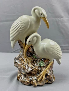 Par de garcetas?? Garzas?? Jarrón de porcelana de 9, 1/2" de alto - Imagen 1 de 9