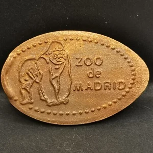 PIECE ECRASEE ZOO DE MADRID ESPAGNE / ELONGATED COIN SPAIN - Picture 1 of 3