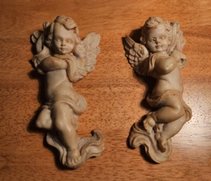 Cherubs/Angel Babies 5.5" Long, Adorable, Hang on the Wall - Picture 1 of 4