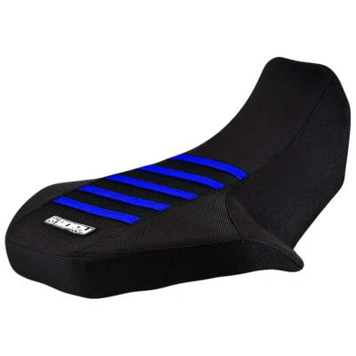 Cubierta de asiento con pinza Suzuki LT 80 LT80 1987-2006 costillas negras/azules #213 Foto 1 de 4