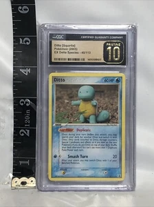 Ditto [Squirtle] 2005 Pokemon Ex Delta Species #40/113 - CGC Pristine 10  POP 1! - Picture 1 of 5