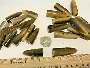 Chaqueta abrigo marrón con botones de palanca tallas 1 5/8 y 2 pulgadas #T38 - Imagen 1 de 12