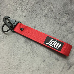 Hoonigan JDM Metal Auto Key Ring Drift JDM Fabric Keyring Car Gift Racing Strap