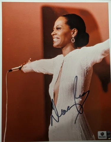 Diana Ross Signed Autograph 8x10 COA Cover