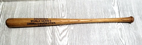 1931 World Series Cardinals vs. Athletics Wood Mini Bat Souvenir Memorabilia MLB Cover